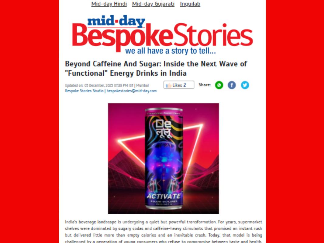 Be Spoke Stories | December 05 2025 | Beyond Caffeine And Sugar: Inside the Next Wave of "Functional" Energy Drinks in India
