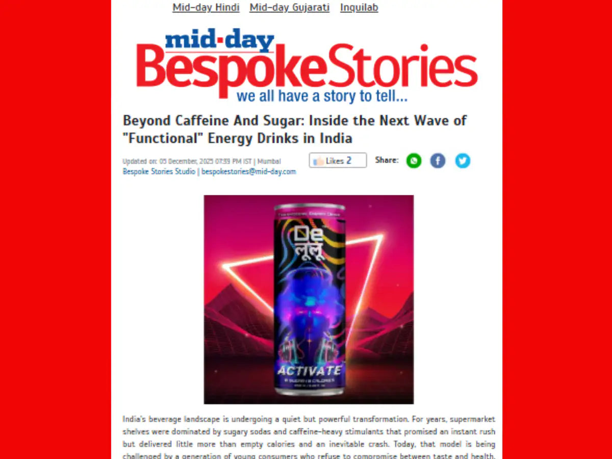 Be Spoke Stories | December 05 2025 | Beyond Caffeine And Sugar: Inside the Next Wave of "Functional" Energy Drinks in India