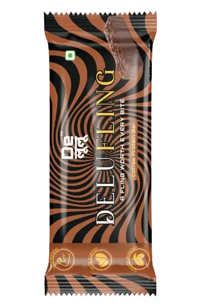Delulu Delufling™ Coffee Protein Bar with real coffee, 13g protein and no added sugar