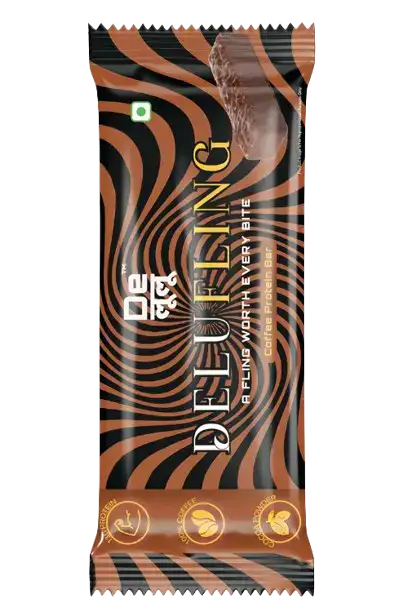 Delulu Delufling™ Coffee Protein Bar with real coffee, 13g protein and no added sugar