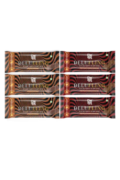 Delufling protein bar combo with Coffee and Dark Choco Cranberry flavours