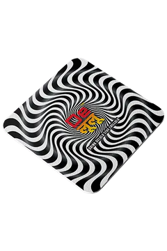 DELULU PATTERN BLACK AND WHITE COASTERS-1