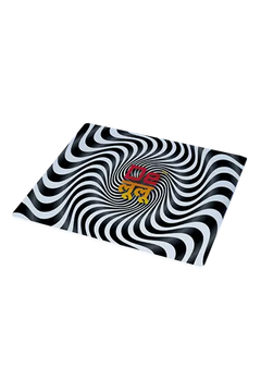 DELULU PATTERN BLACK AND WHITE MOUSE PAD-1