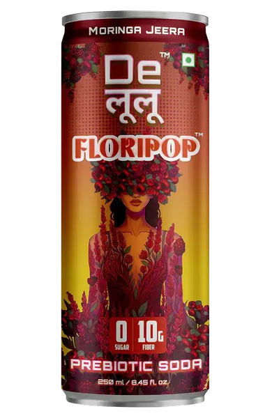 DELULU™ FLORIPOP PREBIOTIC SODA  -  MORINGA JEERA