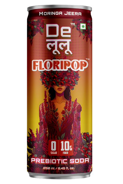 DELULU FLORIPOP PREBIOTIC SODA  - MORINGA JEERA