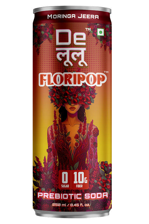 DELULU FLORIPOP PREBIOTIC SODA  - MORINGA JEERA