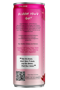 DELULU™ FLORIPOP PREBIOTIC SODA - ROSE LYCHEE-3