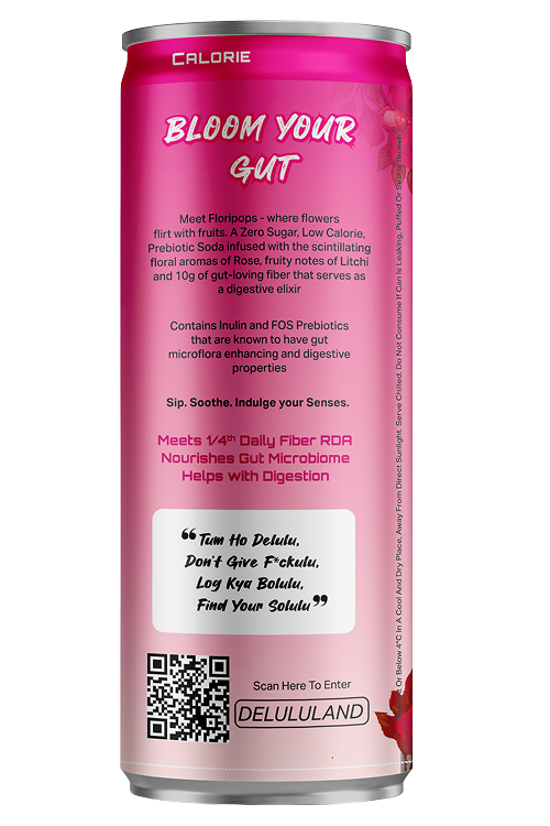 DELULU™ FLORIPOP PREBIOTIC SODA - ROSE LYCHEE-3