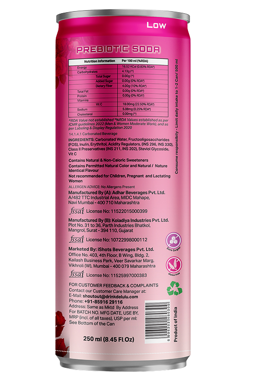 DELULU™ FLORIPOP PREBIOTIC SODA - ROSE LYCHEE-2
