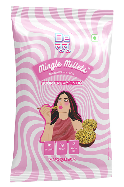 DELULU™ MINGLE MILLETS - SOUR CREAM & ONION