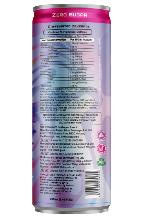 DELULU MANIFEST™ MIXED BERRY ENERGY DRINK