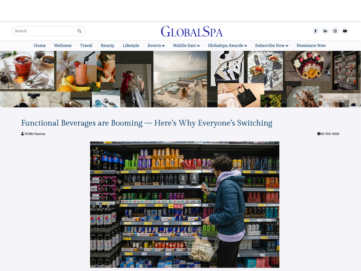 Global Spa - Functional Beverages are Booming — Here’s Why Everyone’s Switching