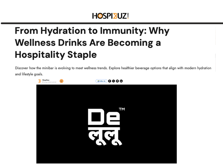 Hospibuz - From Hydration to Immunity: Why Wellness Drinks Are Becoming a Hospitality Staple